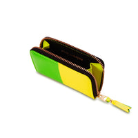 CDG Fluo Squares Wallet - Green/Yellow / SA410XFS