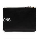 CDG Huge Logo Wallet - Black / SA5100HL