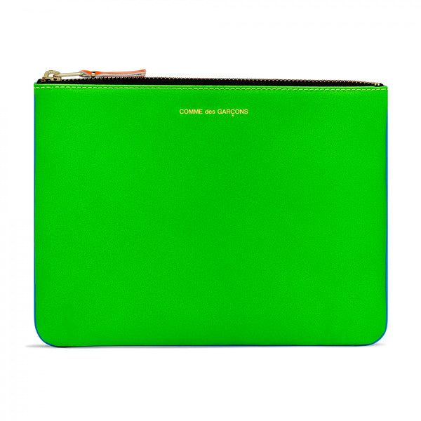 CDG Super Fluo Wallet - Blue/Green / SA5100SF