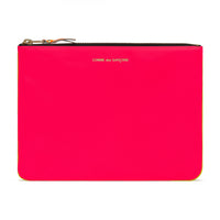 CDG Super Fluo Wallet - Pink/Yellow / SA5100SF