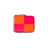 CDG Fluo Squares Wallet - Light Orange/Pink / SA7110FS
