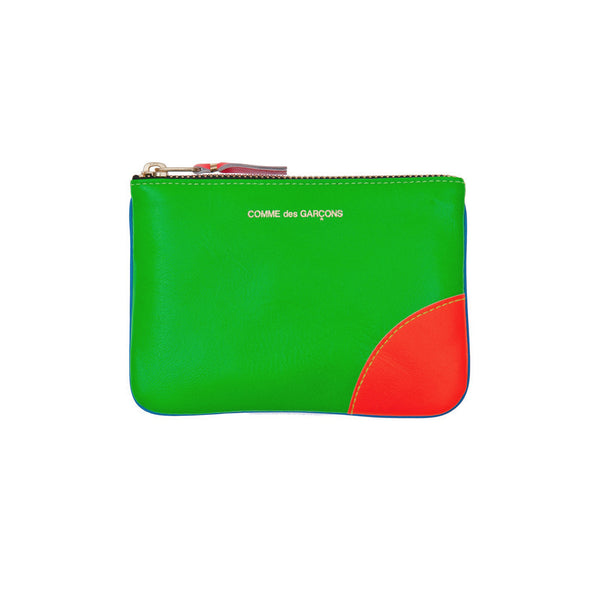 CDG Super Fluo Wallet - Blue/Green / SA8100SF
