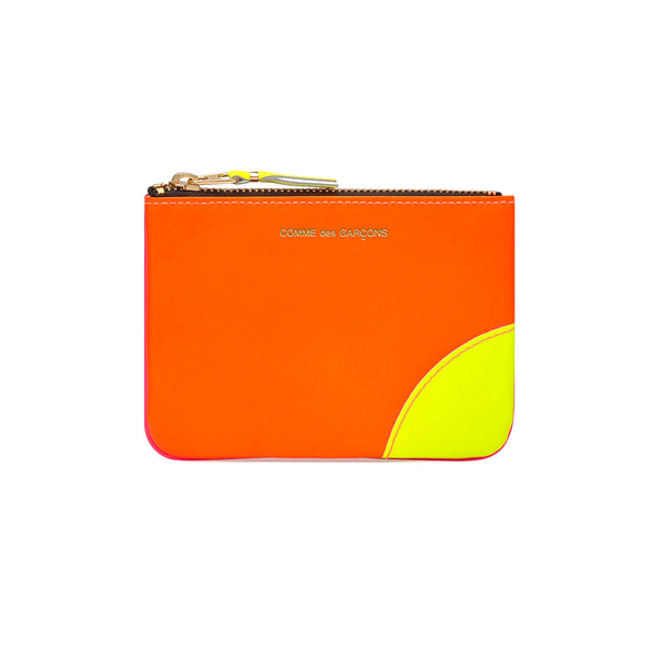 CDG Super Fluo Wallet - Light Orange/Pink / SA8100SF