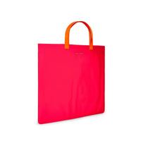 CDG Super Fluo Tote Bag - Pink/Yellow / SA9000SF