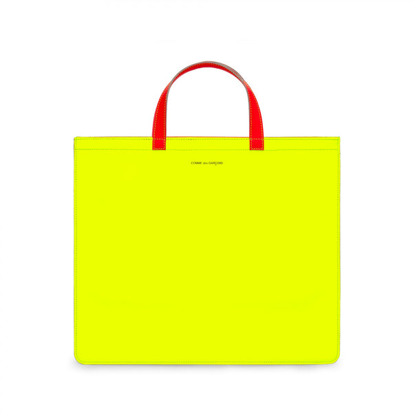 CDG Super Fluo Tote Bag - Yellow/Orange / SA9000SF