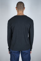 SKY HIGH FARM / SHF02T102-1 / UNISEX DENIM TEARS PRINT LS WAFFLE TEE